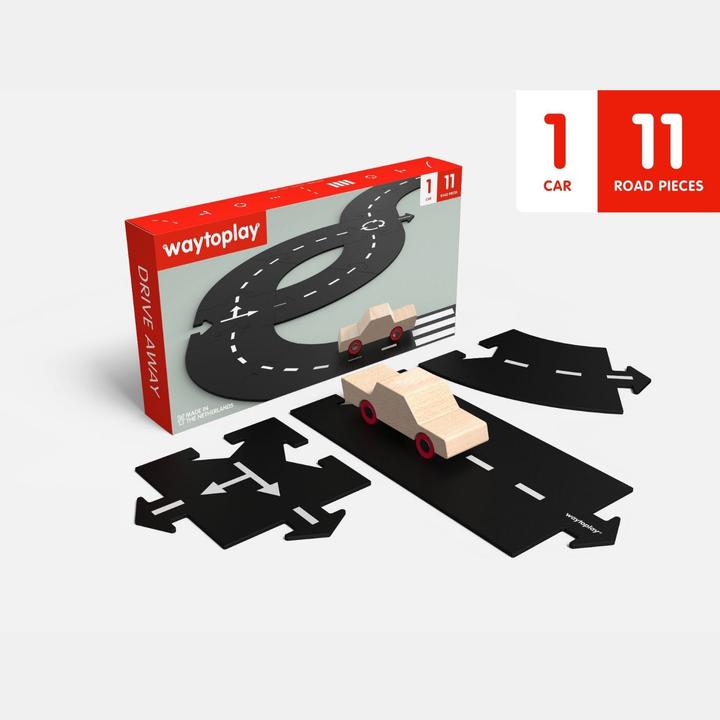 Actual product image Waytoplay 16-piece rubber motorway starter kit