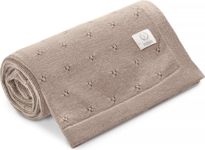 Produktbild Yosoy Babydecke Merinowolle Beige Melange (100 x 80 cm)