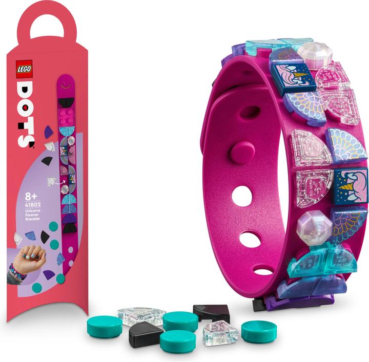 Actual product image LEGO Unicorn bracelet (41802, LEGO Dots)