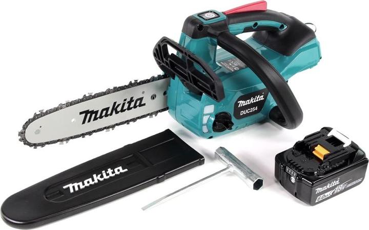 Makita DUC 254 G1 Akku Kettensäge 18 V 25 cm Brushless + 1x Akku 6,0 Ah - ohne Ladegerät (Akku Kettensäge)