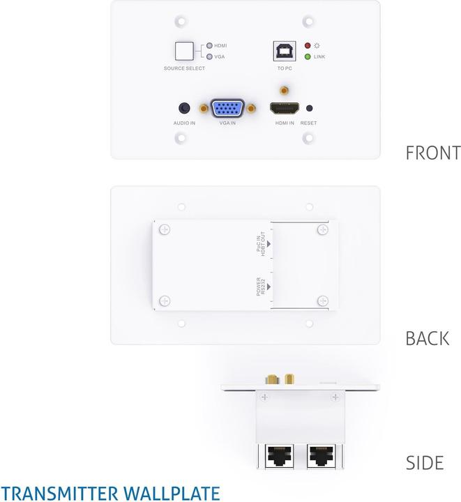 Image du produit Puretools Système de distribution AV PT-PK100 HDMI, VGA, HDBaseT