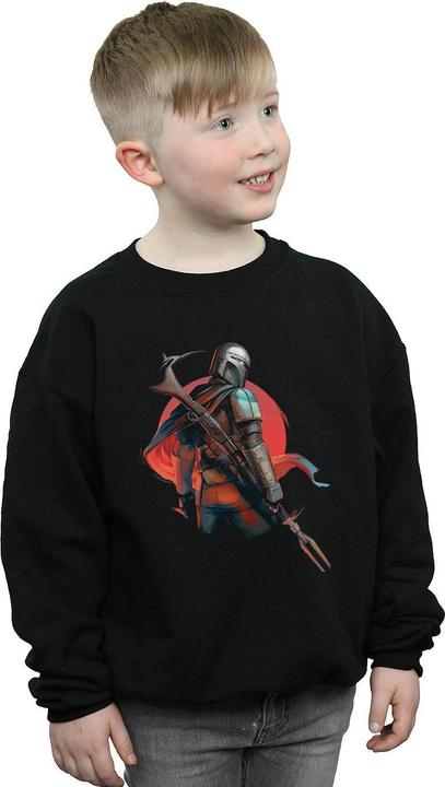 Actual product image Star Wars Boys The Mandalorian Blaster Rifles Sweatshirt (128)