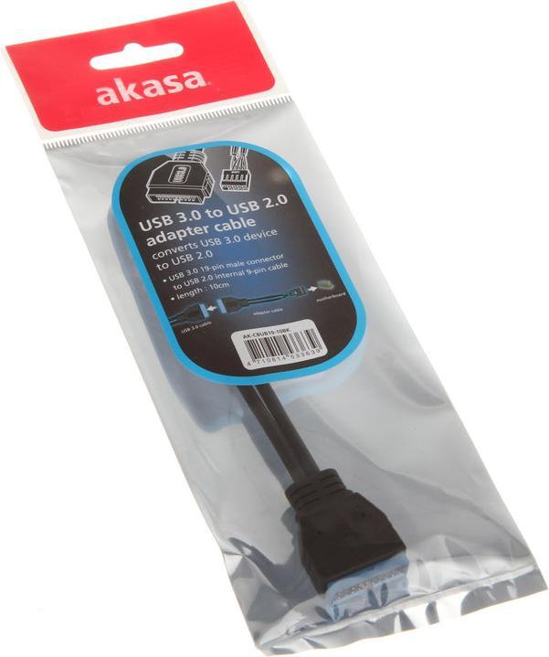 Image du produit Akasa USB 2.0 à USB 3.0 en-tête interne (0.10 m, USB 2.0)
