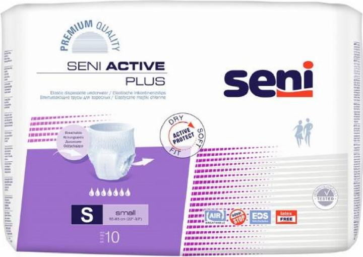 Seni Active Plus Pants Einweghosen S atmungsaktiv Hüftumfang 55-85cm 7 Tropfen (10 x, Mini)