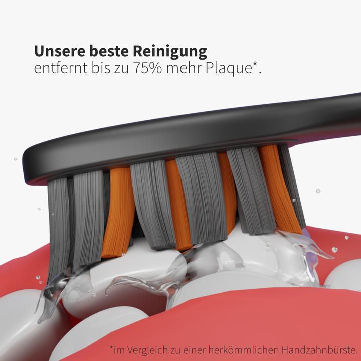 Image du produit Zahnheld Schallzahnbürste im Doppelpack Schwarz/Weiss (Brosse à dents sonique)