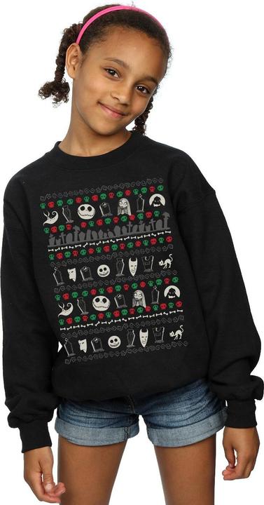 Produktbild Disney Nightmare Before Christmas Festive Icons Sweatshirt Mädchen (152, 158)