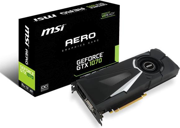 Immagine prodotto MSI GeForce GTX 1070 AERO 8G OC (8 GB)