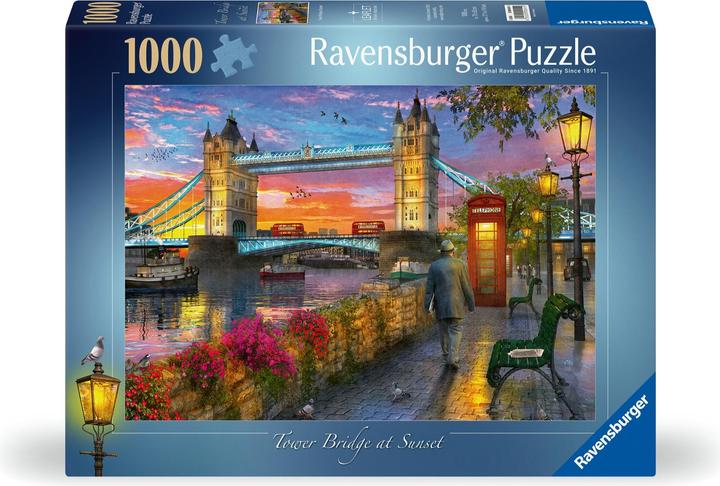 Produktbild Ravensburger Puzzle - Tower Bridge At Sunset 1000p (12000041) (1000 Teile)