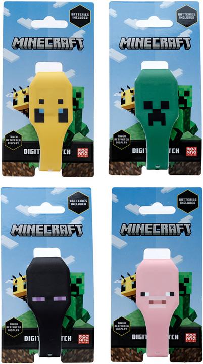 Actual product image Puckator Minecraft Faces Silicone Digital Watch (Digital watch)