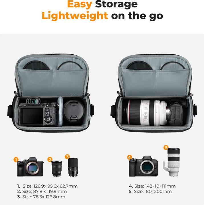 Immagine prodotto K&F Concept Urban Wander 05 (Borsa a tracolla per fotocamera, 5 l)