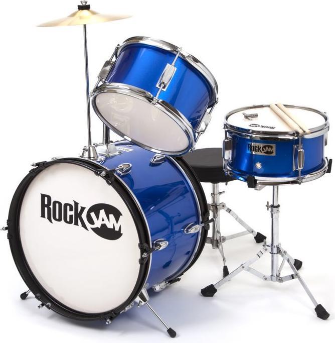 Actual product image PDT RockJam 3-Piece Junior Drum Set Blue