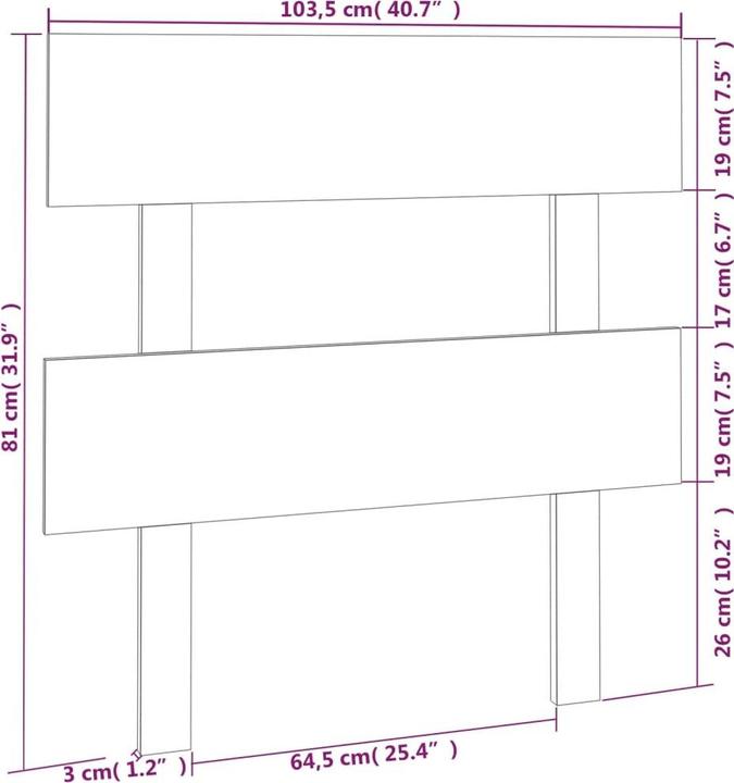 Image du produit VidaXL Lashonda (124 x 3 x 81 cm)