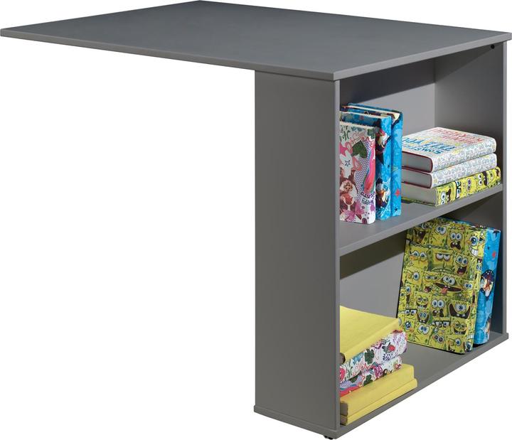 Image du produit Vipack Pino Bureau/Lit Mezzanine Gris