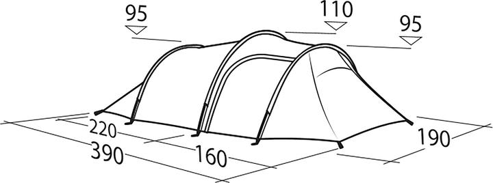 Actual product image Robens Sage 3 Pro (Tunnel tent, 3.20 kg, 3 persons)