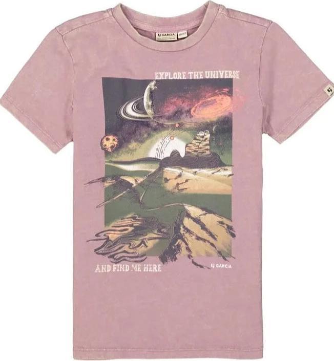 Image du produit Garcia T-shirt explore the Universe marsala (98)