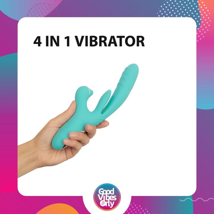 Actual product image Good Vibes Only Lisa - Thrusting Rabbit Vibrator with G-Spot Stimulator