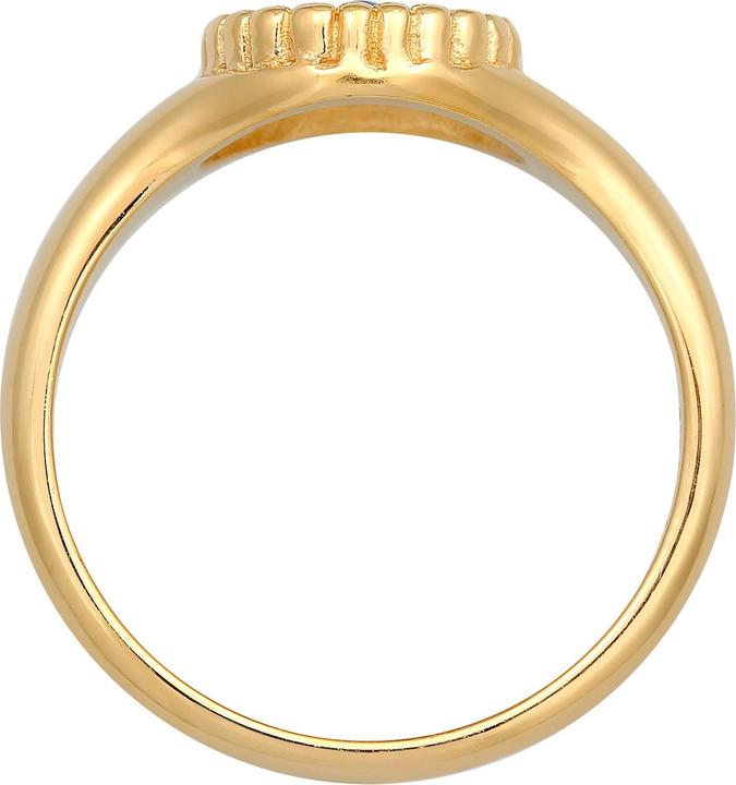 Produktbild Elli Ring Siegelring Evil Eye Blue synthetischer Opal 925 Silber (56, 925 Silber)