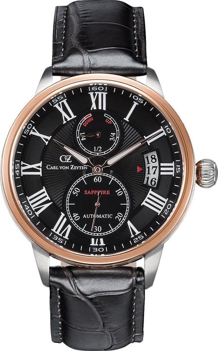 Produktbild Carl von Zeyten CVZ0082BKS Münstertal Automatik 46mm 10ATM (Analoguhr, 46 mm)