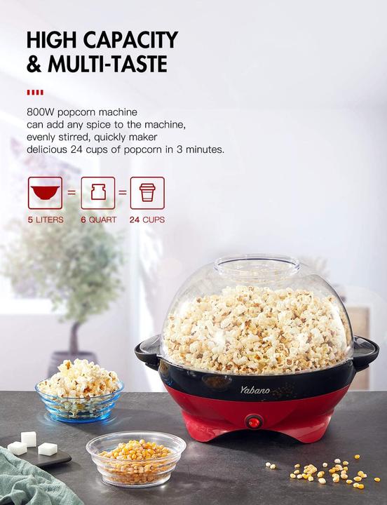 Actual product image Yabano Home Popcorn Machine