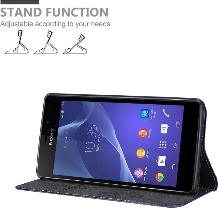 Actual product image Cadorabo Book X Wallet Cover (Sony Xperia M2 Aqua, Sony Xperia M2)