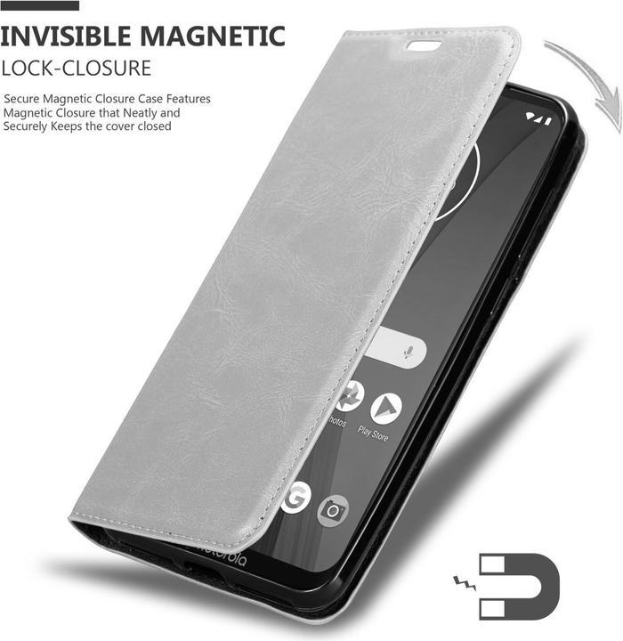 Produktbild Cadorabo Book Invis. Magnet Hülle (Motorola Moto G7)