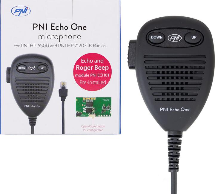 Actual product image PNI Echo One microphone for HP 6500 and HP 7120 with adjustable echo mode and programmable