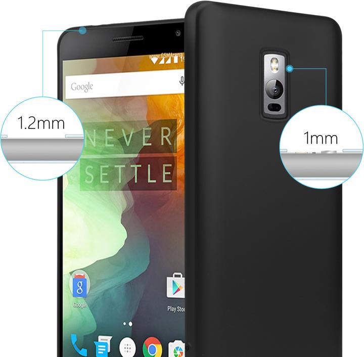 Actual product image Cadorabo Bumper TPU Matt Metallic (OnePlus X)
