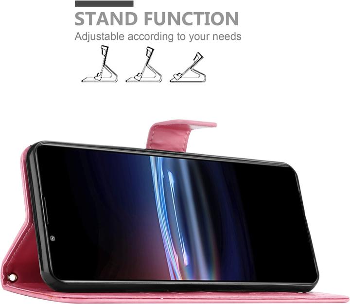 Actual product image Cadorabo Flower Book Cover (Sony Xperia Pro-I)