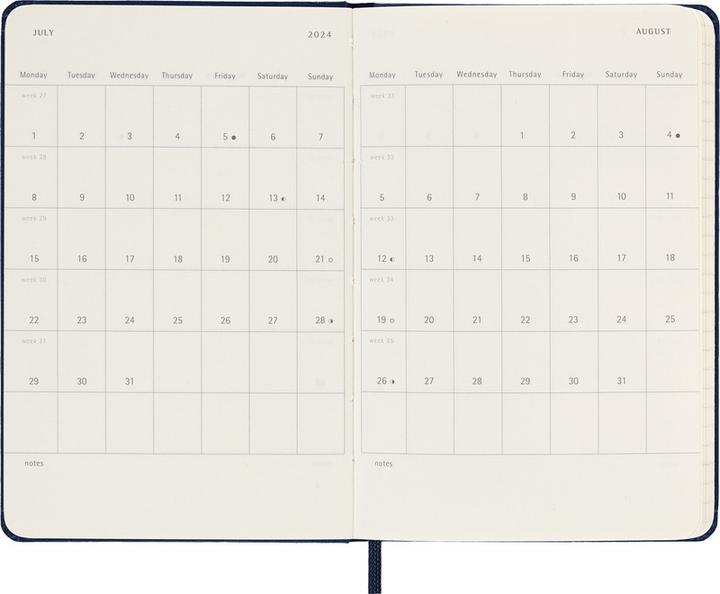 Produktbild Moleskine Schüleragenda Hard Cover Weekly Notebook (9 x 14 cm, Harter Einband, Englisch)