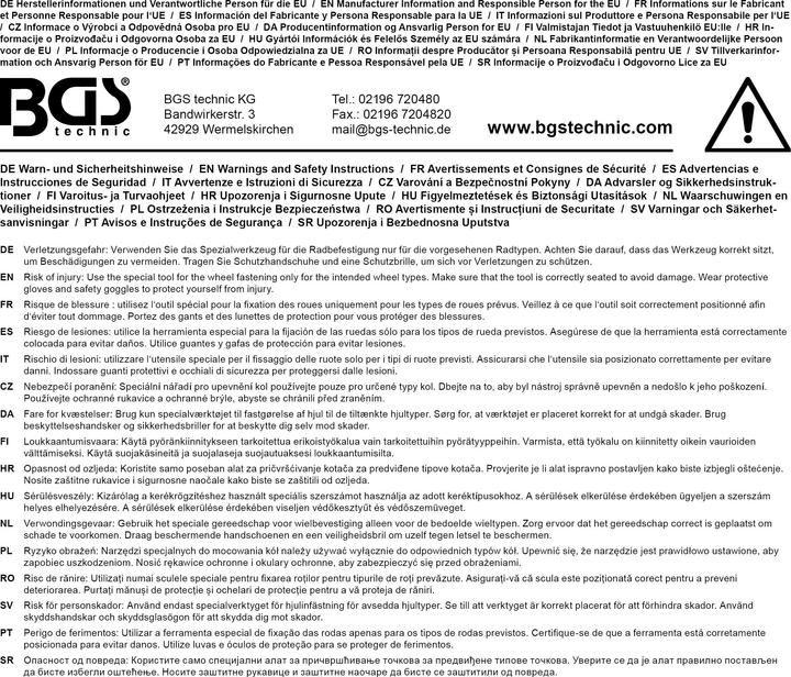 Immagine prodotto BGS Chiave a croce per dadi ruote per autovetture 17 x 19 x 21 x 12,5 mm (1/2")