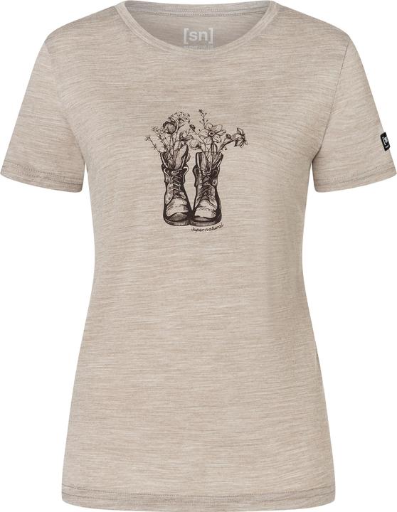 Actual product image Super Natural W Flower Boots Tee (L)