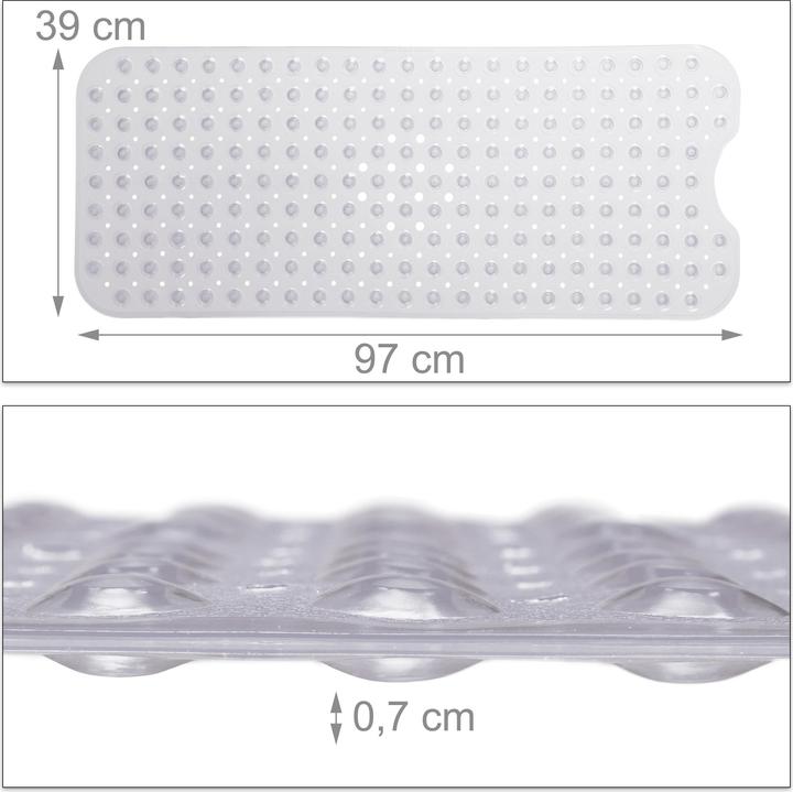 Produktbild Relaxdays Badewannenmatte XXL (97 x 39 x 1 cm)