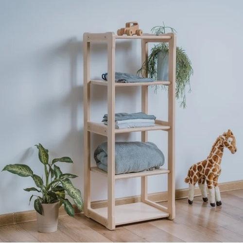 Produktbild Activity Board Waldorf-Kinderzimmermöbel. Waldorf offene Regale für die Aufbewahrung von Kindersachen