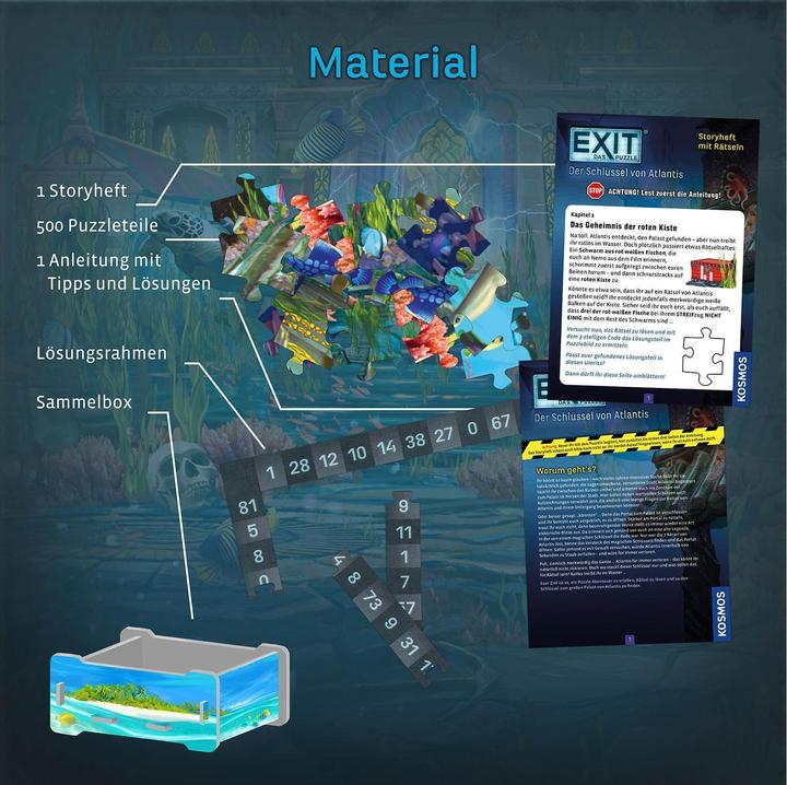 Image du produit Kosmos EXIT® - Le puzzle La clé de l'Atlantide (500 pièces)