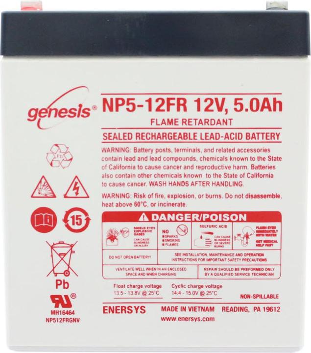 Immagine prodotto Hawker Energy Batteria Enersys Genesis NP5-12 Piombo PB 12Volt 5Ah (12 V, 5 Ah)