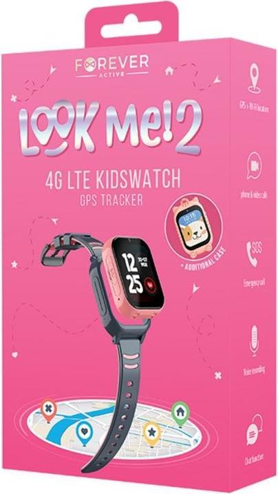Immagine prodotto Forever Smartwatch GPS WiFi 4G Bambini KW-510 rosa (4G)