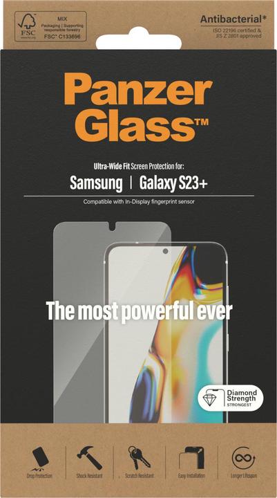 Actual product image PanzerGlass Ultra-Wide Fit (1 Piece, Samsung Galaxy A14 5G, Samsung Galaxy A14)