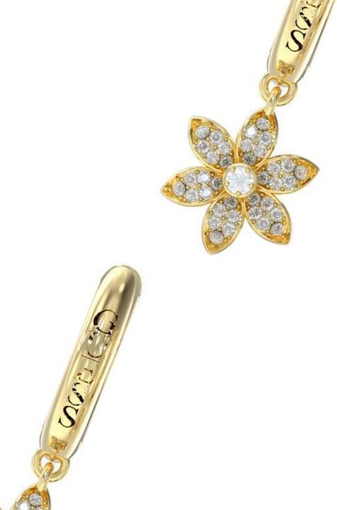 Produktbild Guess 30MM PAVE FLOWER HUGGIES Ohrringe (Edelstahl)