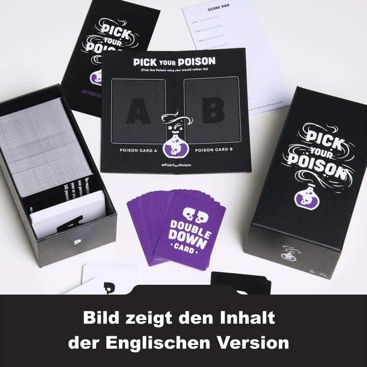 Immagine prodotto Dyce Games Pick your poisen Family Edition - Das "Was würdest Du lieber tun?" Partyspiel (Tedesco)