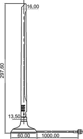 Actual product image Delock WLAN Antenna RP-SMA (Wi-Fi)