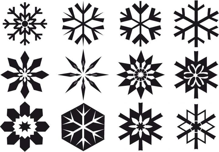 Image du produit Trenddeko Flocons de neige (21 x 29,7 cm)