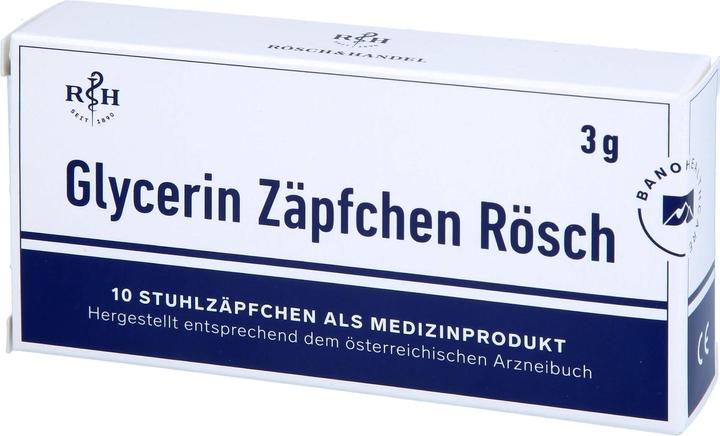 Bano Supposte di glicerina Rösch, 10 pezzi. Supposte (10 Pezzo/i, 3 g)