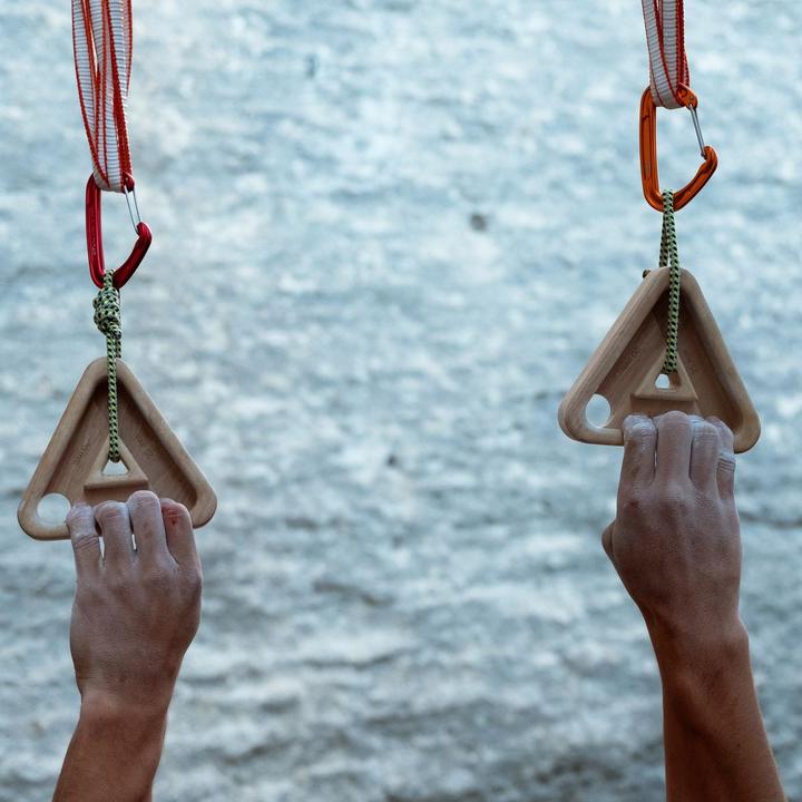 Actual product image Y & Y Triangle training handles (Wood / brown)