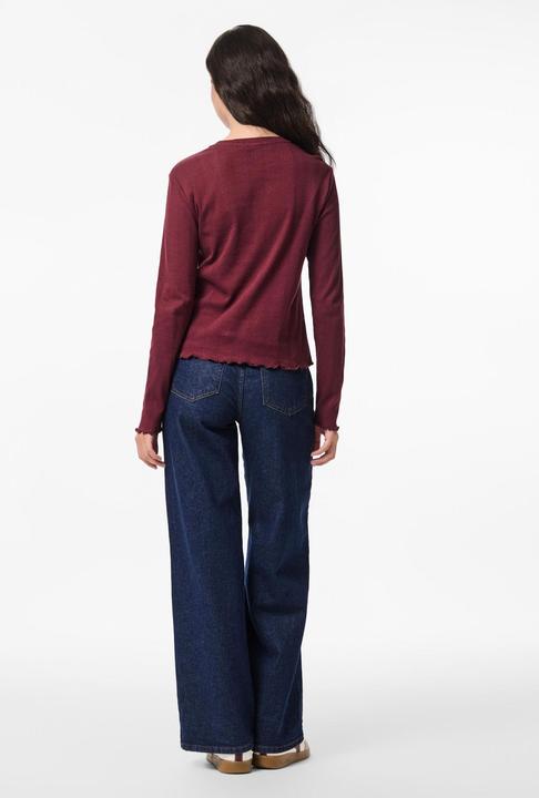 Produktbild Pieces Pcmarie Ls O-Neck Poin Top Jrs Noos Bc (XL)