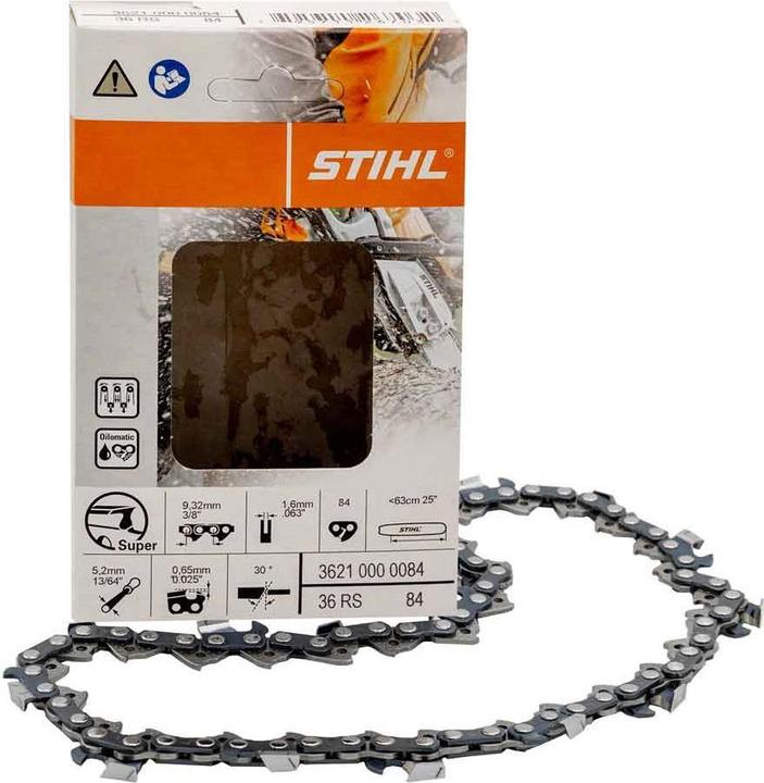 Stihl Sägekette 36RS 3/8 1,6 84 Glieder für 63 cm Schwert MS (Kettensäge, Sägekette)