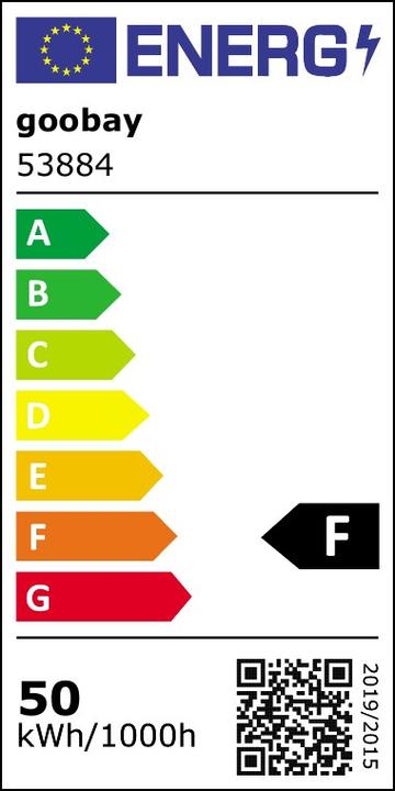 Energy Label Goobay LED outdoor spotlight (4260 lm, IP44)