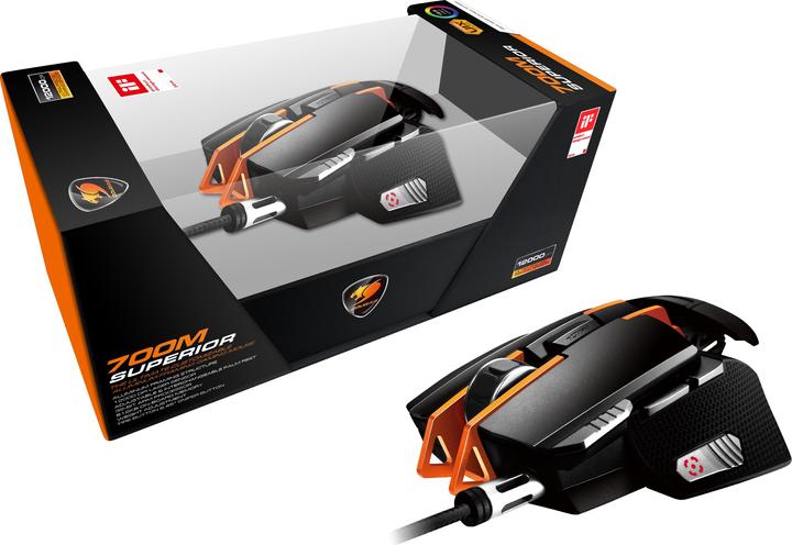 Immagine prodotto Cougar Gaming 700M Superior mouse Mano destra USB tipo A Laser 12000 DPI (Cablato)