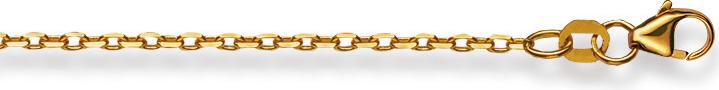 Produktbild Natsumi Schmuck Halskette Gelbgold 18K/750 Anker Geschliffen 1.7mm (750/18 K Gelbgold, 50 cm)