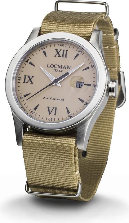 Image du produit Locman Italy Montre Homme Island beige Ref. 0614A04 (Montre analogique, 40 mm)