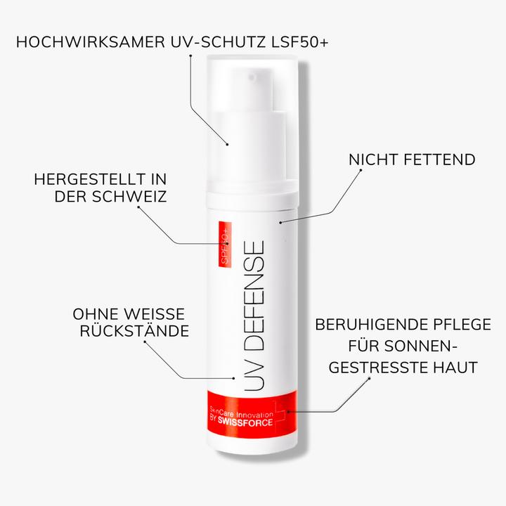 Produktbild Swissforce UV Defense (Sonnencreme Gesicht, SPF 50+, 30 ml)